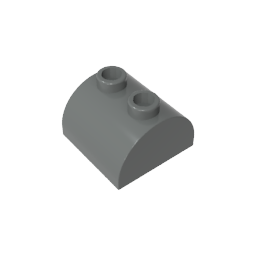 GDS-741 - Brick Curved 2 x 2 with Two Top Studs