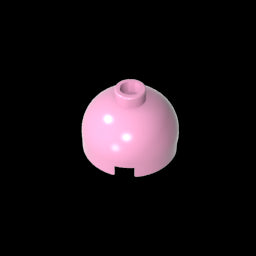 GDS-742 - Brick Round 2 x 2 Dome Top - Blocked Open Stud without Bottom Axle Holder