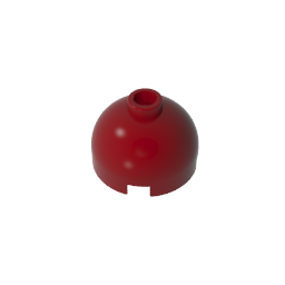 GDS-742 - Brick Round 2 x 2 Dome Top - Blocked Open Stud without Bottom Axle Holder