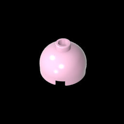 GDS-742 - Brick Round 2 x 2 Dome Top - Blocked Open Stud without Bottom Axle Holder
