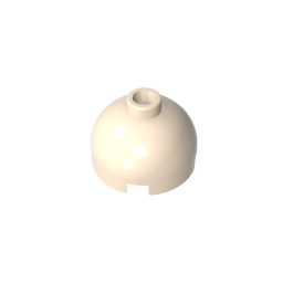 GDS-742 - Brick Round 2 x 2 Dome Top - Blocked Open Stud without Bottom Axle Holder