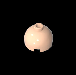 GDS-742 - Brick Round 2 x 2 Dome Top - Blocked Open Stud without Bottom Axle Holder