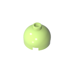 GDS-742 - Brick Round 2 x 2 Dome Top - Blocked Open Stud without Bottom Axle Holder