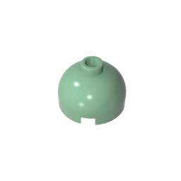 GDS-742 - Brick Round 2 x 2 Dome Top - Blocked Open Stud without Bottom Axle Holder