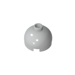 GDS-742 - Brick Round 2 x 2 Dome Top - Blocked Open Stud without Bottom Axle Holder