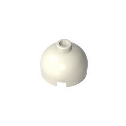 GDS-742 - Brick Round 2 x 2 Dome Top - Blocked Open Stud without Bottom Axle Holder