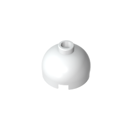 GDS-742 - Brick Round 2 x 2 Dome Top - Blocked Open Stud without Bottom Axle Holder