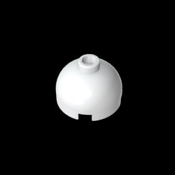 GDS-742 - Brick Round 2 x 2 Dome Top - Blocked Open Stud without Bottom Axle Holder