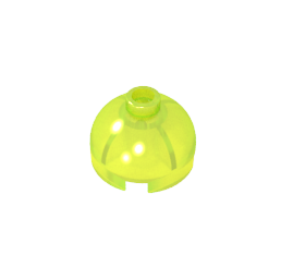 GDS-742 - Brick Round 2 x 2 Dome Top - Blocked Open Stud without Bottom Axle Holder