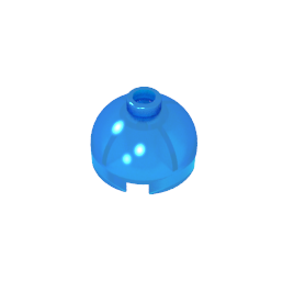 GDS-742 - Brick Round 2 x 2 Dome Top - Blocked Open Stud without Bottom Axle Holder