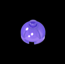 GDS-742 - Brick Round 2 x 2 Dome Top - Blocked Open Stud without Bottom Axle Holder