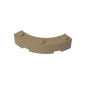 GDS-743 - Brick Round Corner 4 x 4 Macaroni Wide with 3 Studs
