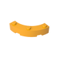 GDS-743 - Brick Round Corner 4 x 4 Macaroni Wide with 3 Studs