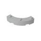 GDS-743 - Brick Round Corner 4 x 4 Macaroni Wide with 3 Studs