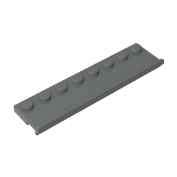 GDS-747 - Plate Special 2 x 8 with Door Rail
