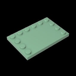 GDS-757 - Plate Special 4 x 6 with Studs on 3 Edges