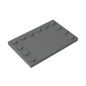 GDS-757 - Plate Special 4 x 6 with Studs on 3 Edges