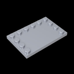 GDS-757 - Plate Special 4 x 6 with Studs on 3 Edges