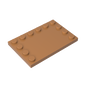 GDS-757 - Plate Special 4 x 6 with Studs on 3 Edges