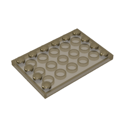 GDS-757 - Plate Special 4 x 6 with Studs on 3 Edges