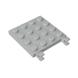 GDS-758 - Plate Special 4 x 4 with Clips Horizontal (thick open O clips)