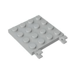 GDS-758 - Plate Special 4 x 4 with Clips Horizontal (thick open O clips)