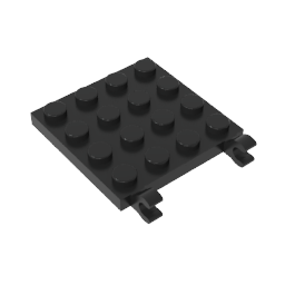 GDS-758 - Plate Special 4 x 4 with Clips Horizontal (thick open O clips)