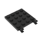 GDS-758 - Plate Special 4 x 4 with Clips Horizontal (thick open O clips)