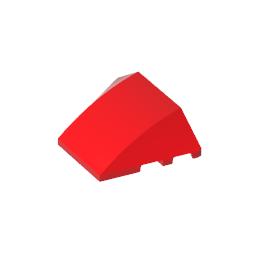 GDS-762 - Wedge Curved 4 x 3 No Studs [Plain]
