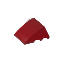 GDS-762 - Wedge Curved 4 x 3 No Studs [Plain]