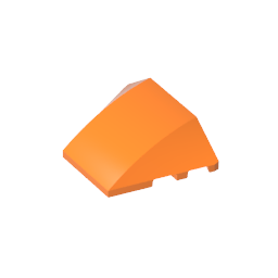 GDS-762 - Wedge Curved 4 x 3 No Studs [Plain]