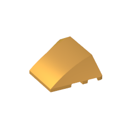 GDS-762 - Wedge Curved 4 x 3 No Studs [Plain]