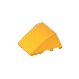 GDS-762 - Wedge Curved 4 x 3 No Studs [Plain]