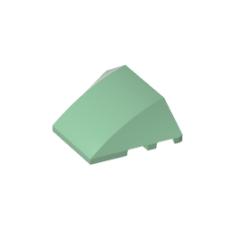 GDS-762 - Wedge Curved 4 x 3 No Studs [Plain]
