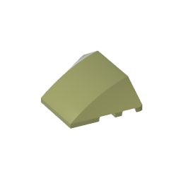 GDS-762 - Wedge Curved 4 x 3 No Studs [Plain]
