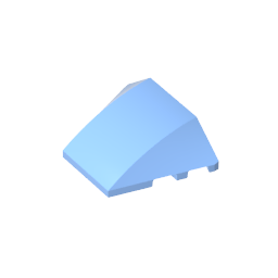 GDS-762 - Wedge Curved 4 x 3 No Studs [Plain]