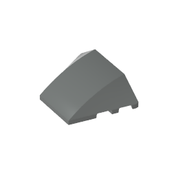 GDS-762 - Wedge Curved 4 x 3 No Studs [Plain]