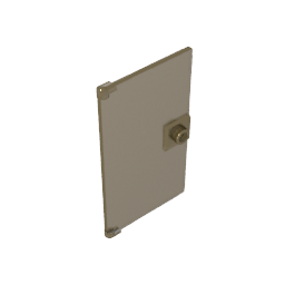 GDS-763 - Door 1 x 4 x 6 Smooth with Square Handle Plinth