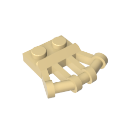 GDS-771 - Plate Special 1 x 2 with Angled Handles on Side