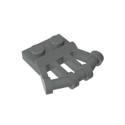 GDS-771 - Plate Special 1 x 2 with Angled Handles on Side