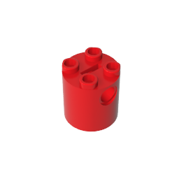 GDS-772 - Brick Round 2 x 2 x 2 Robot Body - without Bottom Axle Holder