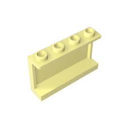 GDS-787 - Panel 1 x 4 x 2 with Side Supports - Hollow Studs