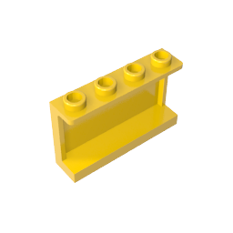 GDS-787 - Panel 1 x 4 x 2 with Side Supports - Hollow Studs