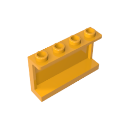 GDS-787 - Panel 1 x 4 x 2 with Side Supports - Hollow Studs