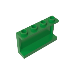 GDS-787 - Panel 1 x 4 x 2 with Side Supports - Hollow Studs