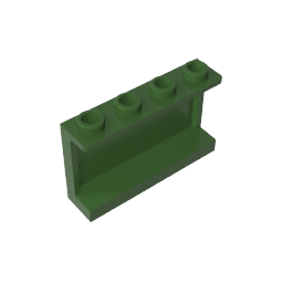 GDS-787 - Panel 1 x 4 x 2 with Side Supports - Hollow Studs