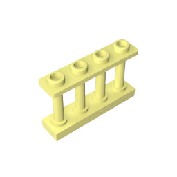 GDS-789 - Fence Spindled 1 x 4 x 2 [4 Top Studs]