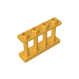 GDS-789 - Fence Spindled 1 x 4 x 2 [4 Top Studs]