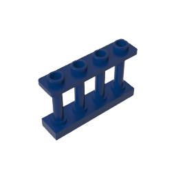 GDS-789 - Fence Spindled 1 x 4 x 2 [4 Top Studs]