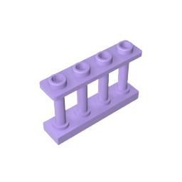 GDS-789 - Fence Spindled 1 x 4 x 2 [4 Top Studs]